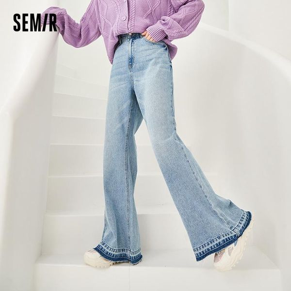 women's jeans semir women wide leg pants spring autumn 2021 loose retro high waist slim flared, Blue
women's jeans semir women wide leg pants spring autumn 2021 loose retro high waist slim flared, Blue
