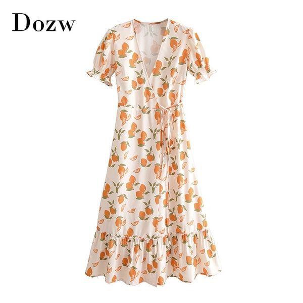 women chic lemon print dress summer ruffle v neck boho beach midi ladies short sleeve a line casual wrap es 210515, Black;gray
women chic lemon print dress summer ruffle v neck boho beach midi ladies short sleeve a line casual wrap es 210515, Black;gray