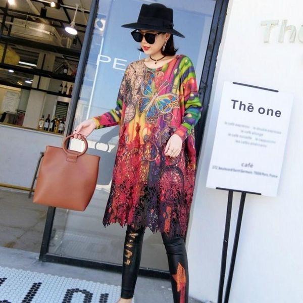 casual dresses fashion vintage patchwork lace long sleeve women dress loose l-3xl o-neck female 2021 designer clothes, Black;gray
casual dresses fashion vintage patchwork lace long sleeve women dress loose l-3xl o-neck female 2021 designer clothes, Black;gray