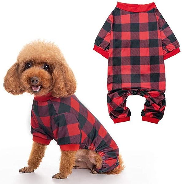dog apparel red cute plaid pajamas - summer for dogs super soft breathable pet shirts clothes sweet cat doggie jumpsuits
dog apparel red cute plaid pajamas - summer for dogs super soft breathable pet shirts clothes sweet cat doggie jumpsuits