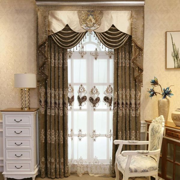 curtain & drapes style curtains european chenille jacquard light luxury embroidered shading for living dining room bedroom
curtain & drapes style curtains european chenille jacquard light luxury embroidered shading for living dining room bedroom