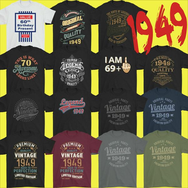 mens funny 72nd milestone birthday t-shirt 72 year old gift idea present 1949, White;black
mens funny 72nd milestone birthday t-shirt 72 year old gift idea present 1949, White;black
