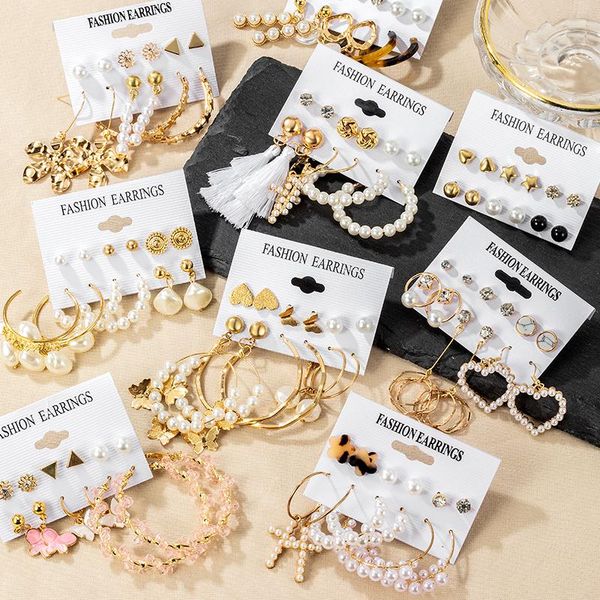 dangle & chandelier fashion pearl hoop tassel earrings sets for women geometirc statement gold metal hanging 2021 trend wedding jewelry, Silver
dangle & chandelier fashion pearl hoop tassel earrings sets for women geometirc statement gold metal hanging 2021 trend wedding jewelry, Silver