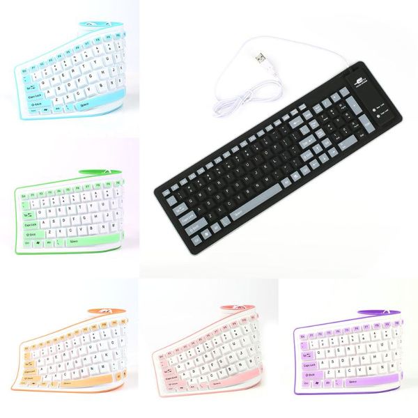 foldable silicone keyboard usb wired silicon flexible soft waterproof roll up silica gel for pc lapnotebook @m23 keyboards
foldable silicone keyboard usb wired silicon flexible soft waterproof roll up silica gel for pc lapnotebook @m23 keyboards