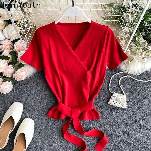 women's sweaters joinyouth women sweater korean summer clothes thin v-neck bandage pullover slim fit short sleeve white ladies 7a030, White;black
women's sweaters joinyouth women sweater korean summer clothes thin v-neck bandage pullover slim fit short sleeve white ladies 7a030, White;black