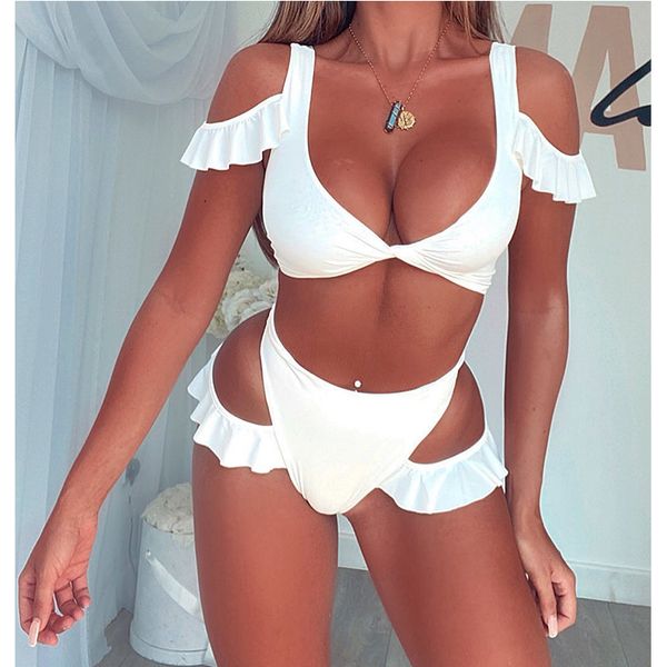 ruffles scoop plain white red bikini women swimwear female swimsuit two-pieces bikini set bather bathing suit swim lady bcc05b
ruffles scoop plain white red bikini women swimwear female swimsuit two-pieces bikini set bather bathing suit swim lady bcc05b