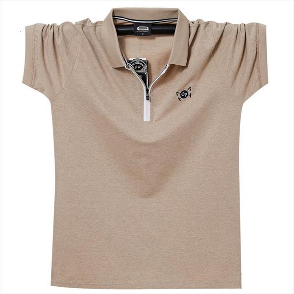 short sleeve all cotton mens polos tee zipper collar shirt light business fashion casual brand plus size m, White;black
short sleeve all cotton mens polos tee zipper collar shirt light business fashion casual brand plus size m, White;black