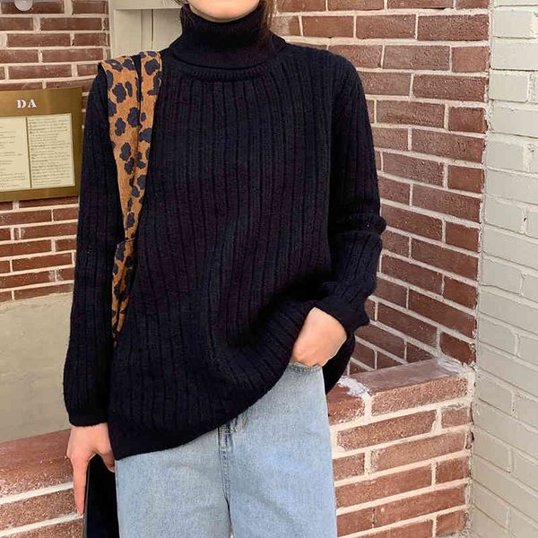 women's sweaters hzirip streetwear solid turtleneck pullover loose the whole game of chic women from vintage retro-feminine short blous, White;black
women's sweaters hzirip streetwear solid turtleneck pullover loose the whole game of chic women from vintage retro-feminine short blous, White;black