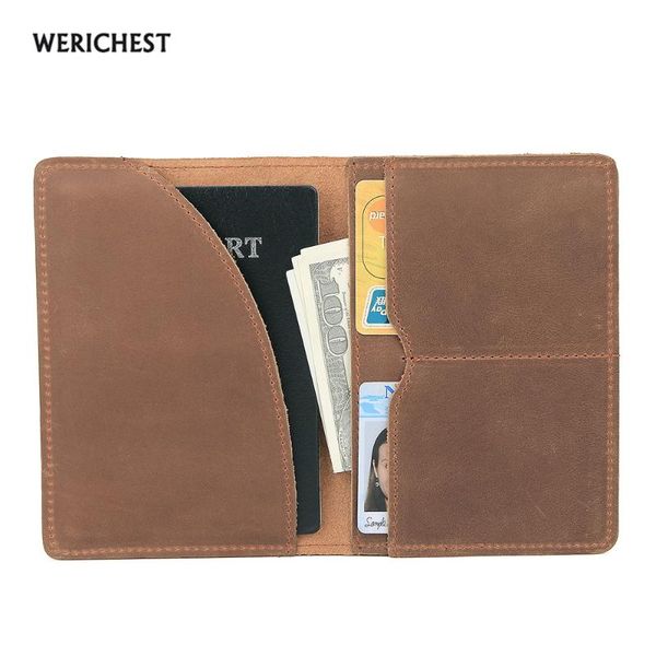 card holders werichest mens wallets genuine leather passport holder wallet man vintage cowhide cover brand billetera hombre, Brown;gray
card holders werichest mens wallets genuine leather passport holder wallet man vintage cowhide cover brand billetera hombre, Brown;gray