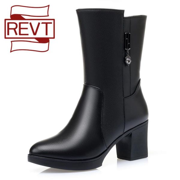 boots revt winter women plus fleece 5.5 cm heel high brown tassel leather shoes warm thick riding, Black
boots revt winter women plus fleece 5.5 cm heel high brown tassel leather shoes warm thick riding, Black