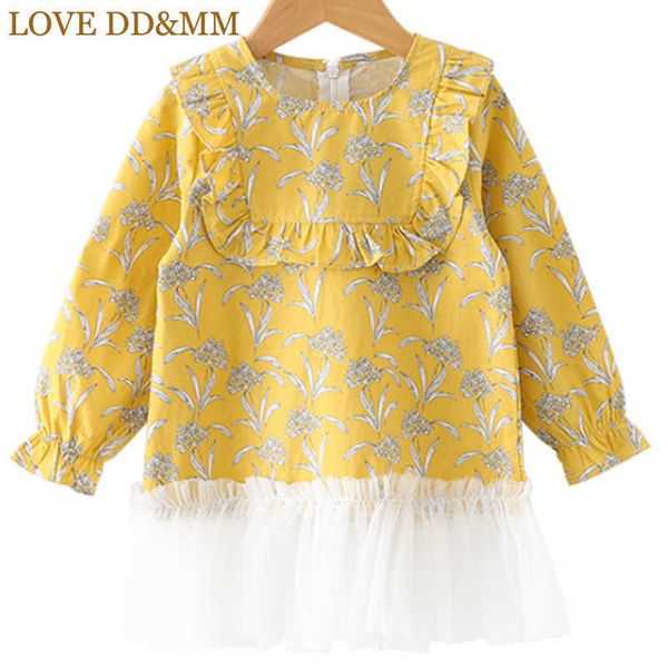love dd&mm girls dresses spring children's wear floral mosaic pleated gauze dress girls doll sleeve clothes 210715, Red;yellow
love dd&mm girls dresses spring children's wear floral mosaic pleated gauze dress girls doll sleeve clothes 210715, Red;yellow