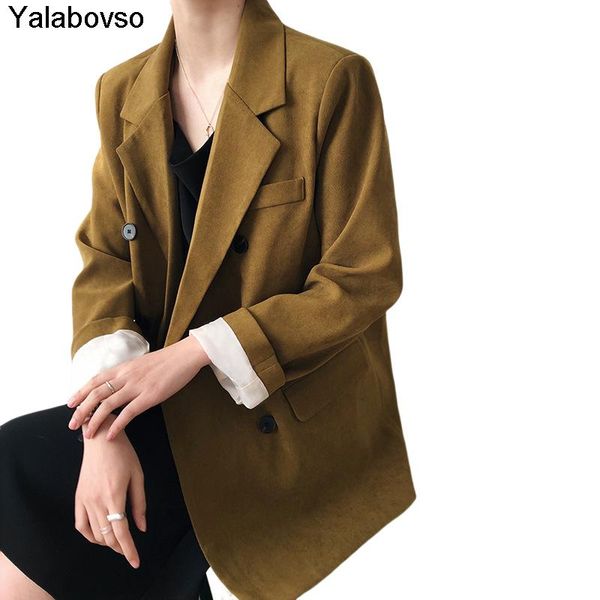 women's suits & blazers khaki black blazer arrivals ladies coat 2021 spring autumn korean leisure suit jacket for female single breaste, White;black
women's suits & blazers khaki black blazer arrivals ladies coat 2021 spring autumn korean leisure suit jacket for female single breaste, White;black