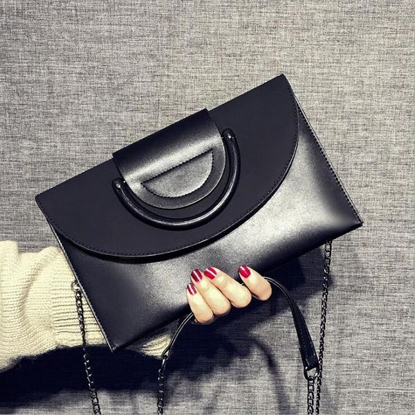 women handbag street trend frosted chain bag personality large capacity leather clutch bag new contrast stitching women shoulder bag, Black;red
women handbag street trend frosted chain bag personality large capacity leather clutch bag new contrast stitching women shoulder bag, Black;red