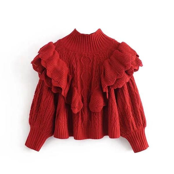 women's sweaters traf red sweater knitted turtleneck women elegant for fashion warm aesthetic designer, White;black
women's sweaters traf red sweater knitted turtleneck women elegant for fashion warm aesthetic designer, White;black
