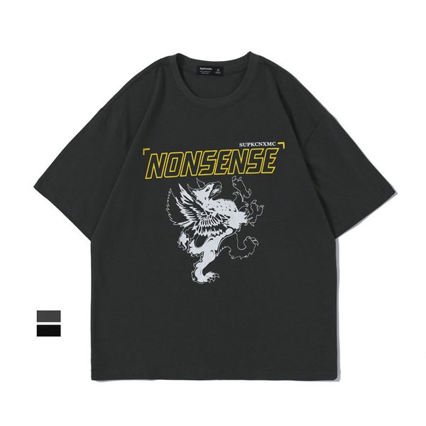 summer large round neck short high street casual half sleeve t-shirt young men's and women's couple's cotton tee, White;black
summer large round neck short high street casual half sleeve t-shirt young men's and women's couple's cotton tee, White;black