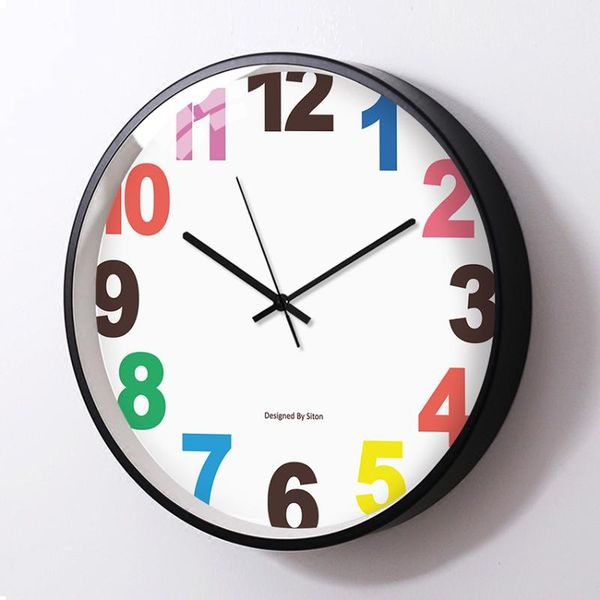 fashion creative wall clock living room mute children large cartoon minimalist digital reloj de pared home bb50 clocks
fashion creative wall clock living room mute children large cartoon minimalist digital reloj de pared home bb50 clocks
