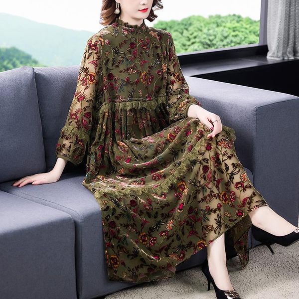 casual dresses clothing 2022 autumn velvet jacquard loose large size burnt flower long dress printed fashion spliced robe 4xl mt369, Black;gray
casual dresses clothing 2022 autumn velvet jacquard loose large size burnt flower long dress printed fashion spliced robe 4xl mt369, Black;gray