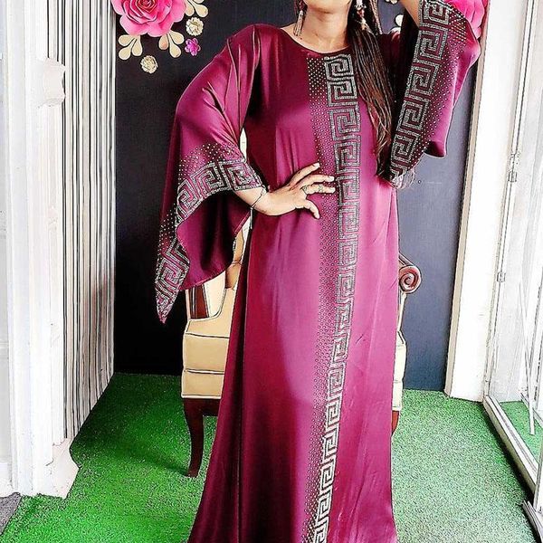 ethnic clothing african dresses for women muslim islamic style flare sleeve drilling loose maxi dress summer plus size lady, Red
ethnic clothing african dresses for women muslim islamic style flare sleeve drilling loose maxi dress summer plus size lady, Red