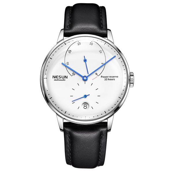 wristwatches nesun men's brand fashion casual automatic mechanical watch sapphire leather waterproof date sports business watches, Slivery;brown
wristwatches nesun men's brand fashion casual automatic mechanical watch sapphire leather waterproof date sports business watches, Slivery;brown