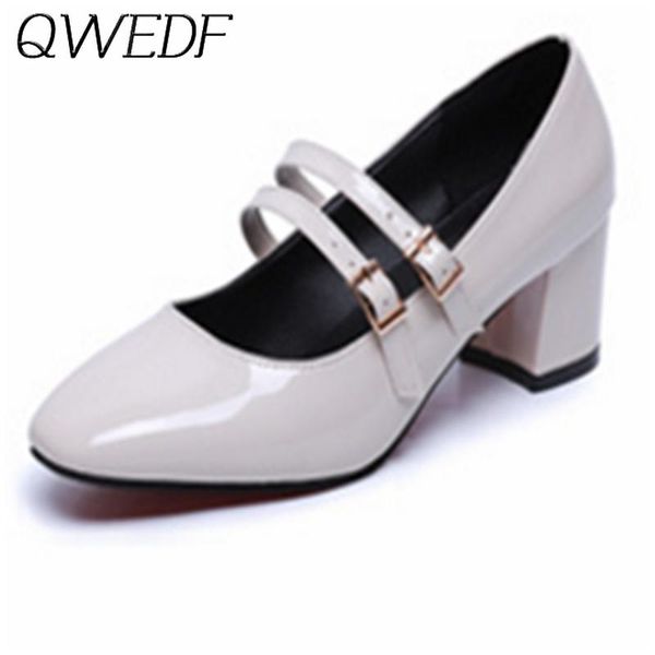 dress shoes 2021 women mary jane buckle high-heeled patent leather square head thick with single ladies shallow mouth k6-69, Black
dress shoes 2021 women mary jane buckle high-heeled patent leather square head thick with single ladies shallow mouth k6-69, Black