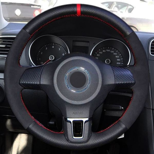 car steering wheel cover black genuine leather suede for volkswagen golf 6 mk6 vw polo sagitar bora santana jetta mk5
car steering wheel cover black genuine leather suede for volkswagen golf 6 mk6 vw polo sagitar bora santana jetta mk5