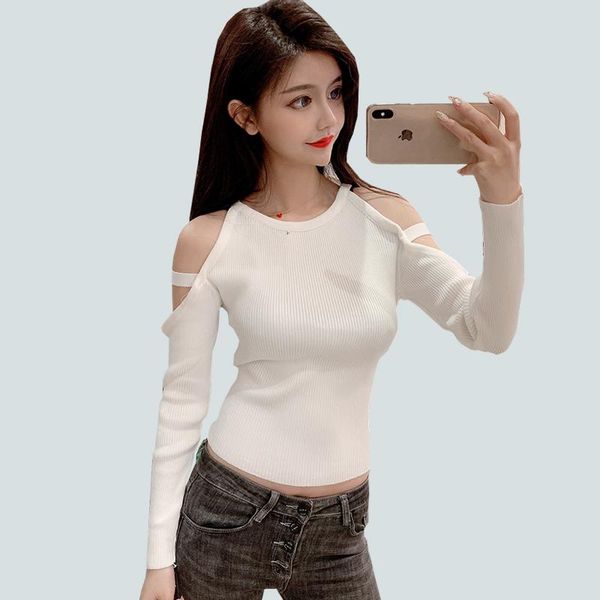 women's blouses & shirts womens and long sleeve high elasticity ladies 2021 autumn off shoulder blouse women slim knitted clot, White
women's blouses & shirts womens and long sleeve high elasticity ladies 2021 autumn off shoulder blouse women slim knitted clot, White