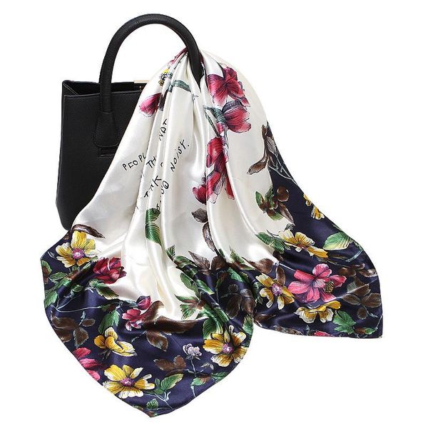 scarves 90cm silk scarf imitating satin small square flower plant fashion accessories wild, Blue;gray
scarves 90cm silk scarf imitating satin small square flower plant fashion accessories wild, Blue;gray