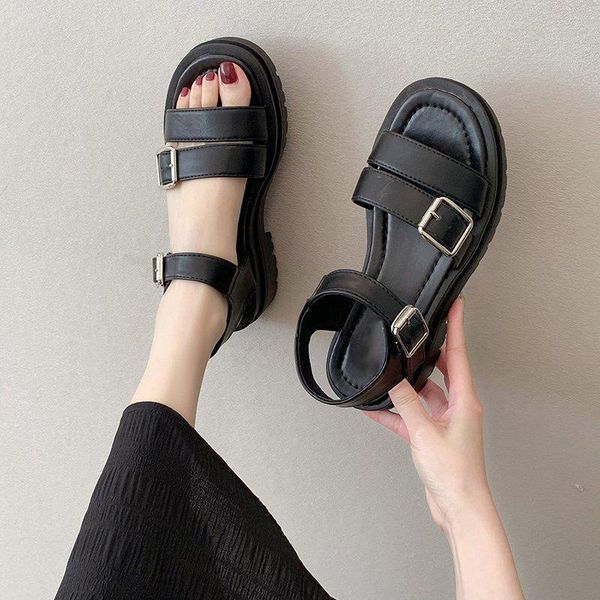 sandals women flats shoes ladies casual buckle pu comfort footwear female fashion platform non slip woman shoe 2021, Black
sandals women flats shoes ladies casual buckle pu comfort footwear female fashion platform non slip woman shoe 2021, Black