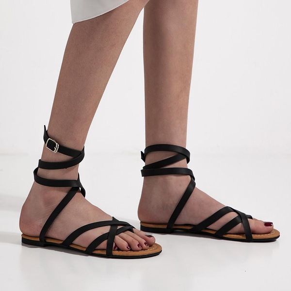 sandals summer flat heel sandal black brown ankle buckle cross strap gladiator women beach ladies shoes 43 ymzb
sandals summer flat heel sandal black brown ankle buckle cross strap gladiator women beach ladies shoes 43 ymzb