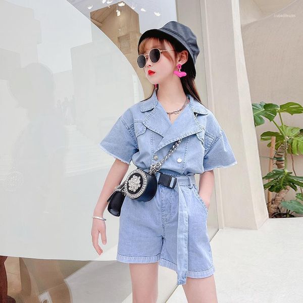 clothing sets summer girls shorts blue thin children's kids denim 2pcs fashion teens student outdoor outfits 12 13 y1, White
clothing sets summer girls shorts blue thin children's kids denim 2pcs fashion teens student outdoor outfits 12 13 y1, White