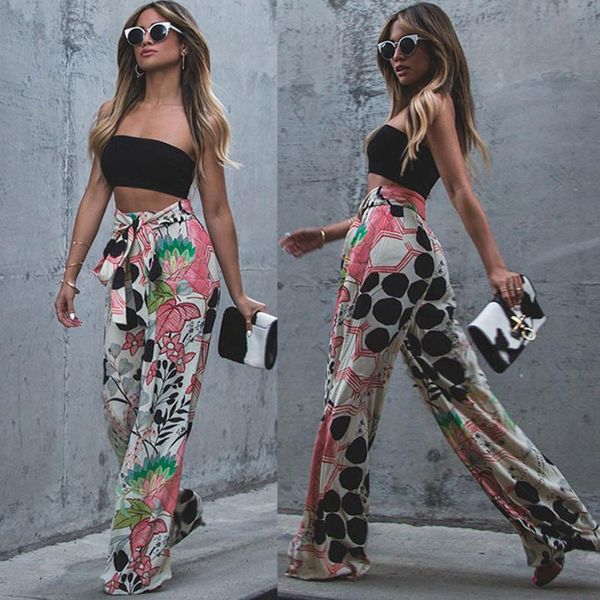 women's pants & capris nice stylish women trousers floral palazzo wide leg high waist long loose casual fashion lady, Black;white
women's pants & capris nice stylish women trousers floral palazzo wide leg high waist long loose casual fashion lady, Black;white