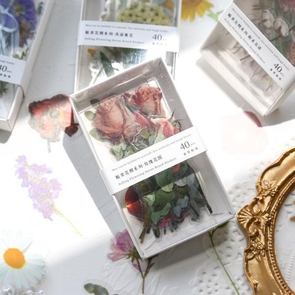 pcs daisy rose flower eucalyptus stickers scrapbooking journal transparent pet material flowers leaves plants deco gift wrap
pcs daisy rose flower eucalyptus stickers scrapbooking journal transparent pet material flowers leaves plants deco gift wrap
