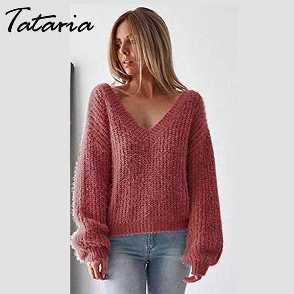 1 autumn winter sweater pullover women v-neck solid knitted female long sleeve bottoming pullovers 210514, White;black
1 autumn winter sweater pullover women v-neck solid knitted female long sleeve bottoming pullovers 210514, White;black