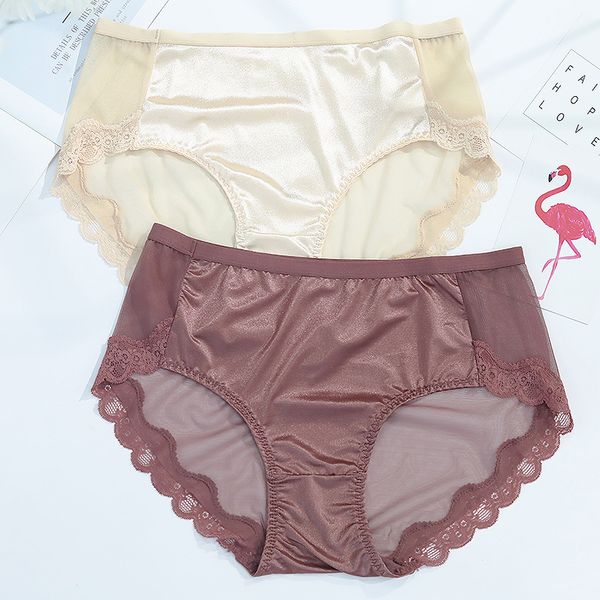 2Pieces/Lot Womens Mesh Briefs Large Size Sexy Lace Thin Transparent Soft Satin Panties Female Underwear Traceless Plus Size Panties Women, Black
2Pieces/Lot Womens Mesh Briefs Large Size Sexy Lace Thin Transparent Soft Satin Panties Female Underwear Traceless Plus Size Panties Women, Black