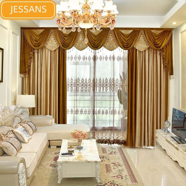 curtain & drapes european-style luxury solid color stitching flannel thickened blackout curtains for living room and bedroom customized prod
curtain & drapes european-style luxury solid color stitching flannel thickened blackout curtains for living room and bedroom customized prod