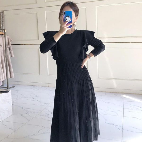 casual dresses elegant for women patchwork sweater dress korea chic autumn o-neck robe slim clothes long sleeve lace-up knitted, Black;gray
casual dresses elegant for women patchwork sweater dress korea chic autumn o-neck robe slim clothes long sleeve lace-up knitted, Black;gray