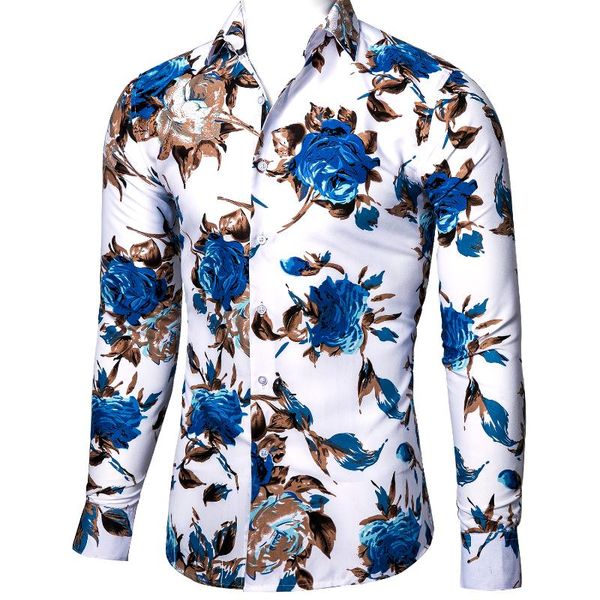 men's casual shirts mens shirt blue floral printed long sleeve trendy fashion beach fit-dress party gifts male barry.wang, White;black
men's casual shirts mens shirt blue floral printed long sleeve trendy fashion beach fit-dress party gifts male barry.wang, White;black