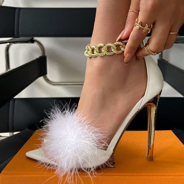 sandals novo preto branco sandálias femininas dedo do pé aberto pele peluda verão de salto alto senhoras casamento sapatos stripper qzhb, Black
sandals novo preto branco sandálias femininas dedo do pé aberto pele peluda verão de salto alto senhoras casamento sapatos stripper qzhb, Black