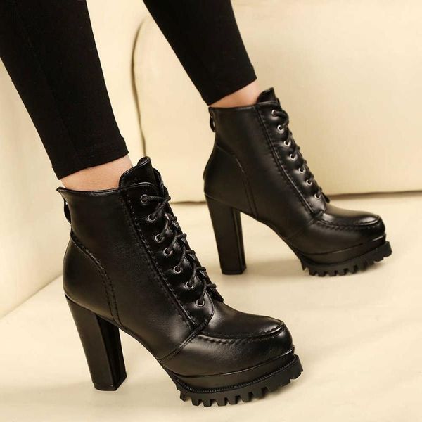 boots autumn and winter 2021 fashion round head waterproof platform thick heel temperament women's, Black
boots autumn and winter 2021 fashion round head waterproof platform thick heel temperament women's, Black