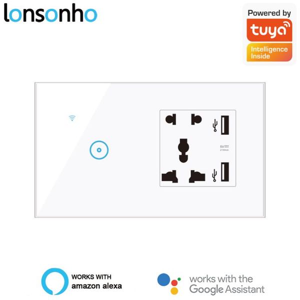 smart home control lonsonho tuya ewelink usb wifi switch uk universal socket glass touch panel wall alexa google compatible
smart home control lonsonho tuya ewelink usb wifi switch uk universal socket glass touch panel wall alexa google compatible