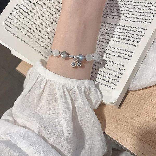 beaded, strands opal bracelet women's single ring blue sand stone moonstone obsidian strawberry crystal s925 silver wholesale, Black
beaded, strands opal bracelet women's single ring blue sand stone moonstone obsidian strawberry crystal s925 silver wholesale, Black