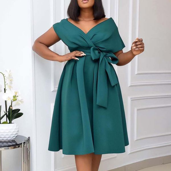 elegant women party dress deep v-neck a line african dresses lace up bowknot ladies office plus size vestidos robes female, White
elegant women party dress deep v-neck a line african dresses lace up bowknot ladies office plus size vestidos robes female, White
