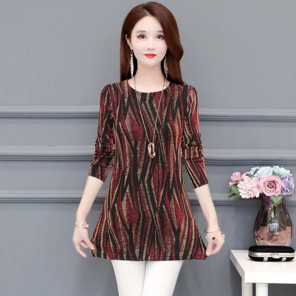 women's blouses & shirts women 2021 spring autumn fashion print female o--neck long sleeve ladies casual blusas plus size 6xl x318, White
women's blouses & shirts women 2021 spring autumn fashion print female o--neck long sleeve ladies casual blusas plus size 6xl x318, White