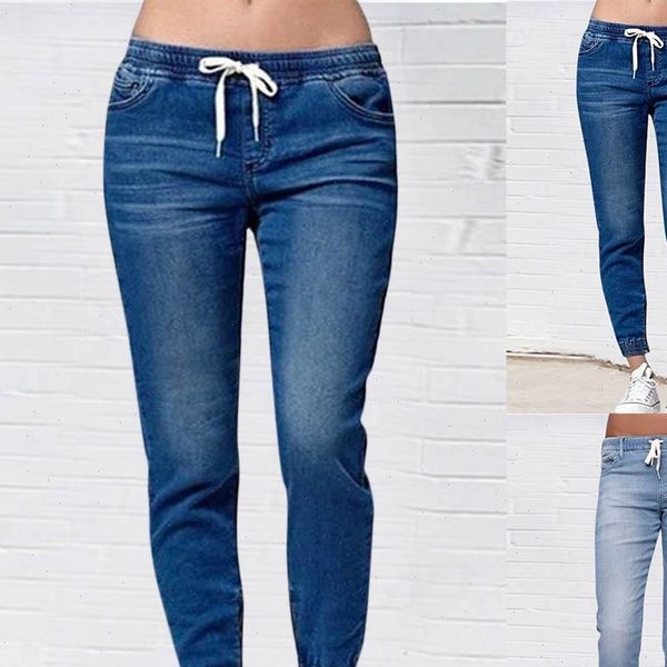 jeans fashion solid color womens pant loose leisure elasticity rubber band waist lace up ladies denim, Black;white
jeans fashion solid color womens pant loose leisure elasticity rubber band waist lace up ladies denim, Black;white