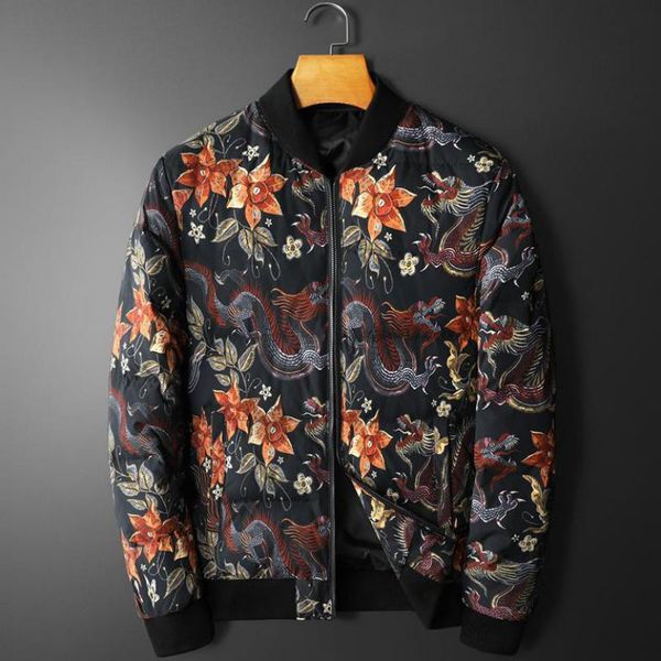 men's down & parkas 2021 white duck winter coats luxury stand collar allover printed casual male slim fit thick man 5xl, Black
men's down & parkas 2021 white duck winter coats luxury stand collar allover printed casual male slim fit thick man 5xl, Black