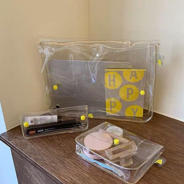 cosmetic bags & cases portable transparent stationery lemon file bag a4 pvc waterproof pencil case data cosmetics storage school supplies
cosmetic bags & cases portable transparent stationery lemon file bag a4 pvc waterproof pencil case data cosmetics storage school supplies