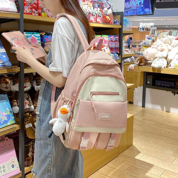 school bags 2022 female backpack kawaii nylon women fashion waterproof rucksack for teen girls bag cute doll student bookbag
school bags 2022 female backpack kawaii nylon women fashion waterproof rucksack for teen girls bag cute doll student bookbag