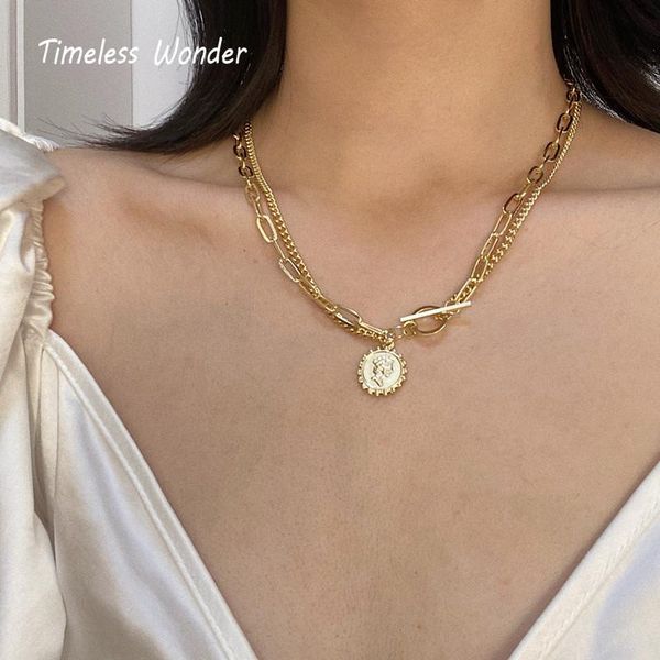 timeless wonder glam layered coin portrait necklace women jewelry punk designer ins trendy goth boho hiphop party rare 7037 chokers, Golden;silver
timeless wonder glam layered coin portrait necklace women jewelry punk designer ins trendy goth boho hiphop party rare 7037 chokers, Golden;silver