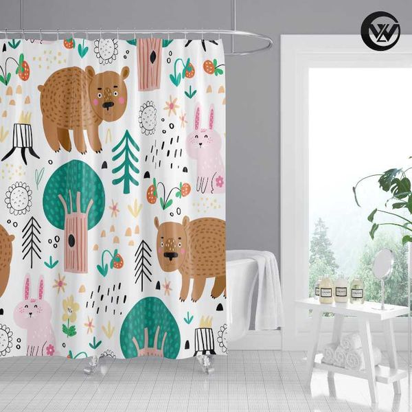 shower curtains fashion brown bear funny polyester curtain, nordic waterproof print cute animal el bathroom bathtub curtain/
shower curtains fashion brown bear funny polyester curtain, nordic waterproof print cute animal el bathroom bathtub curtain/