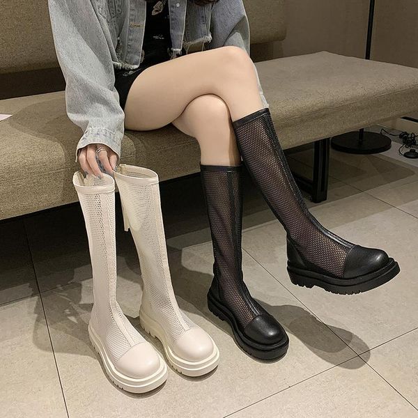 boots mesh comfortable zipper ladies knight summer fashion korean style temperament thick-soled high-top, Black
boots mesh comfortable zipper ladies knight summer fashion korean style temperament thick-soled high-top, Black